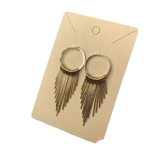 Gold ring earrings